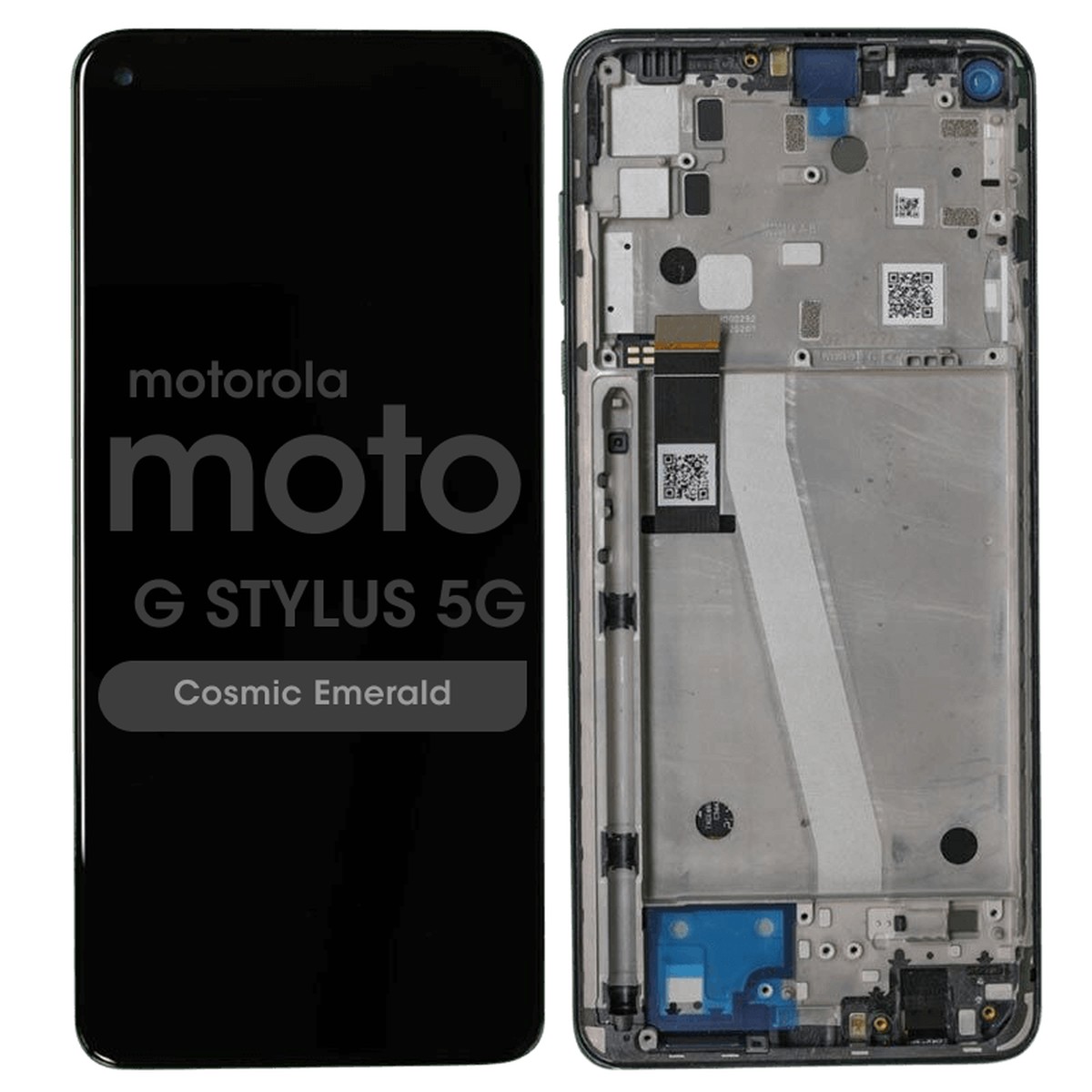 Pantalla LCD con táctil + marco Reacondicionado para Moto G Stylus 5G (XT2131), Cosmic Emerald