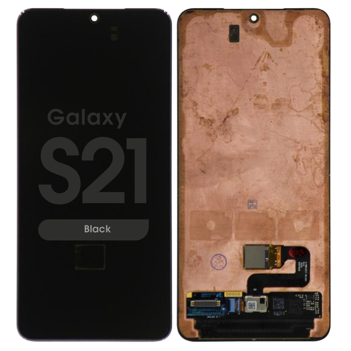 Pantalla OLED con táctil sin marco Reacondicionado para Galaxy S21 (G991), Black