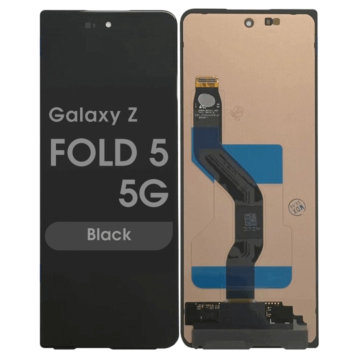 Pantalla OLED con táctil sin marco Reacondicionado para Galaxy Z Fold 5 5G, Black