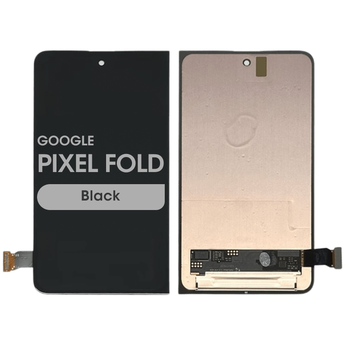 Pantalla OLED con táctil sin marco Reacondicionado para Google Pixel Fold, Black (Out)