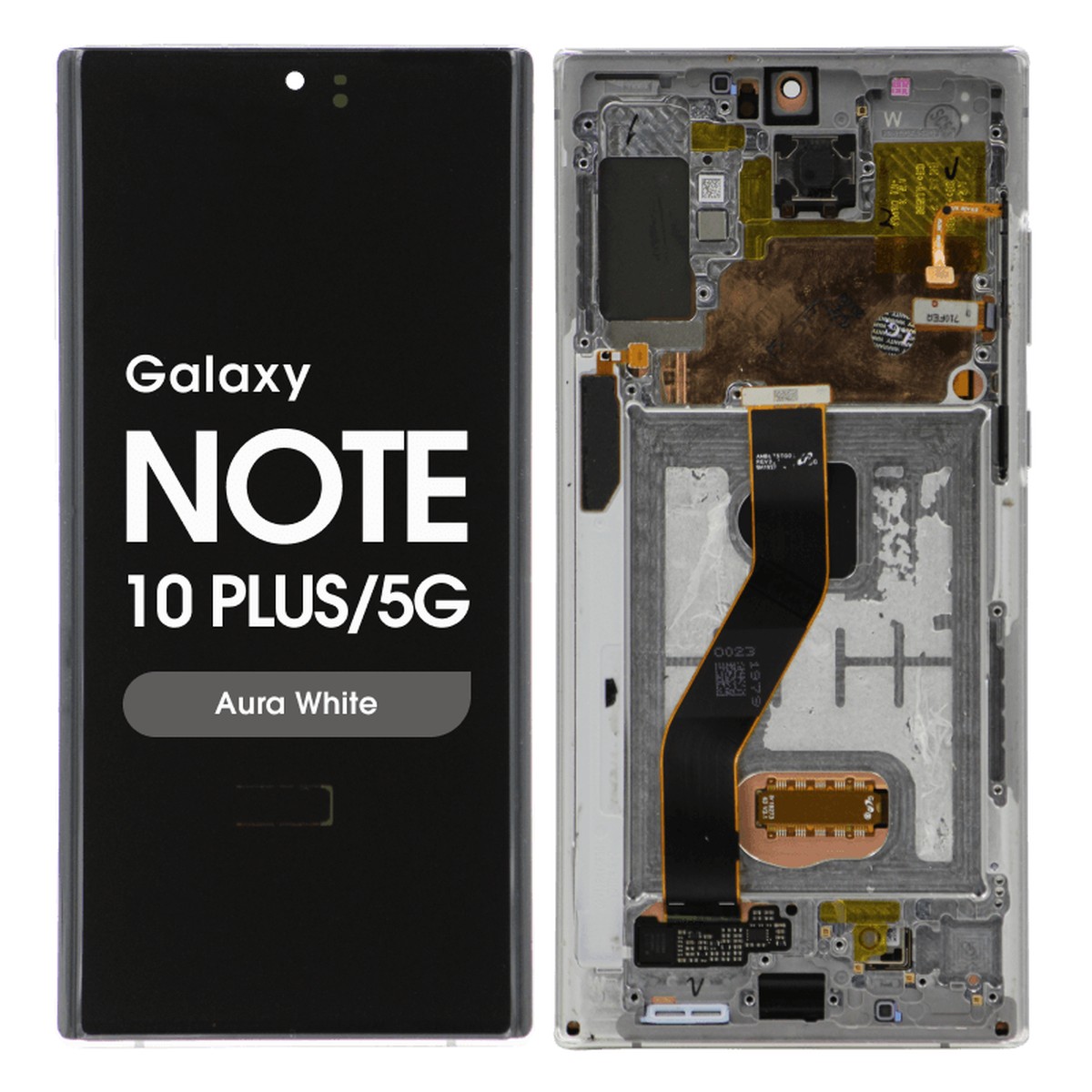 Pantalla OLED con táctil + marco Reacondicionado para Galaxy Note 10 Plus / 5G (N975/N976), Aura White