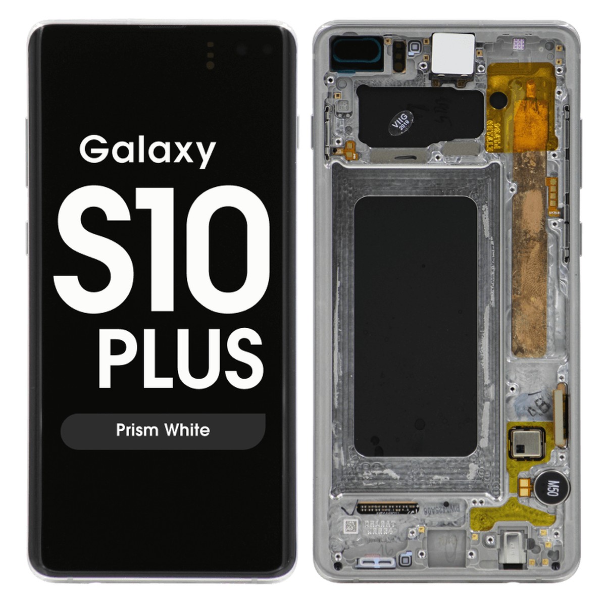 Pantalla OLED con táctil + marco Reacondicionado para Galaxy S10 Plus (G975), Prism White