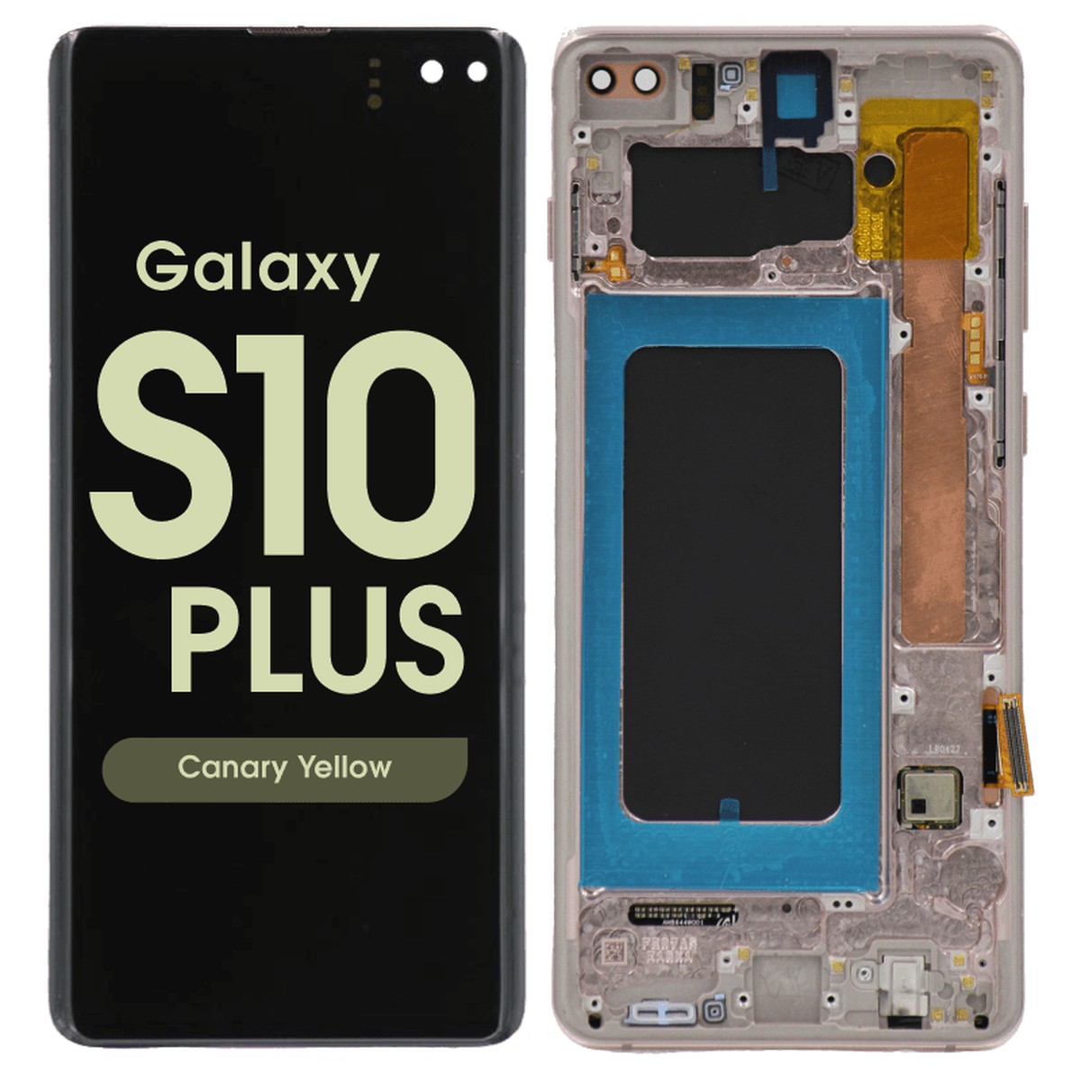 Pantalla OLED con táctil + marco Reacondicionado para Galaxy S10 Plus (G975), Canary Yellow