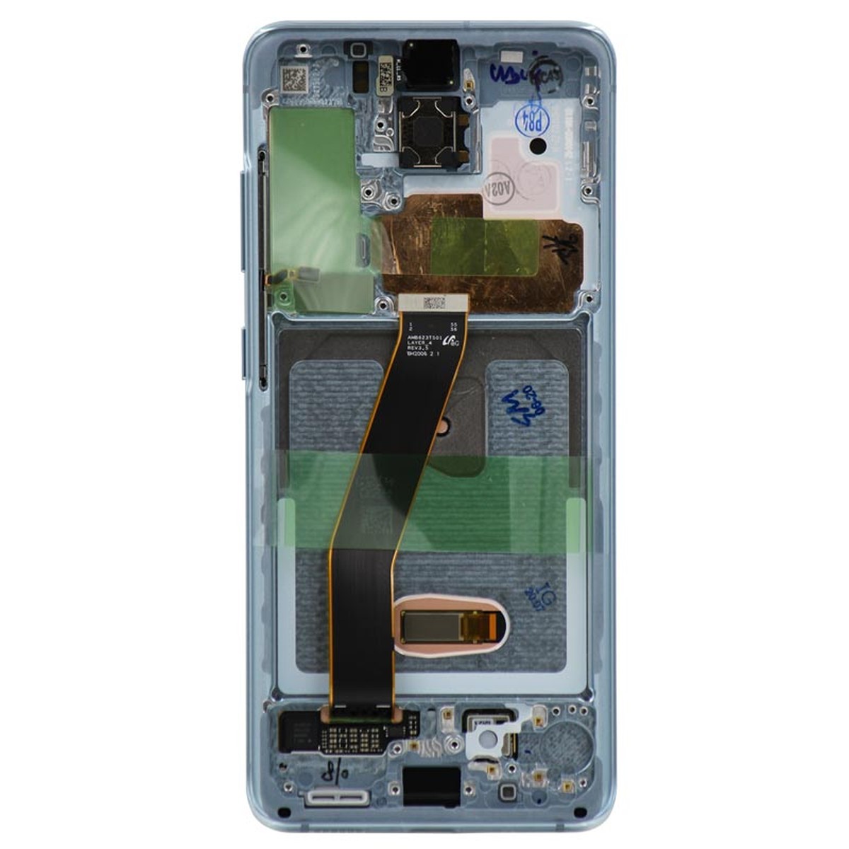 Pantalla OLED con táctil + marco Reacondicionado para Galaxy S20 (G980), Todas las operadoras excepto Verizon 5G UW, Cloud Blue — imagen 3