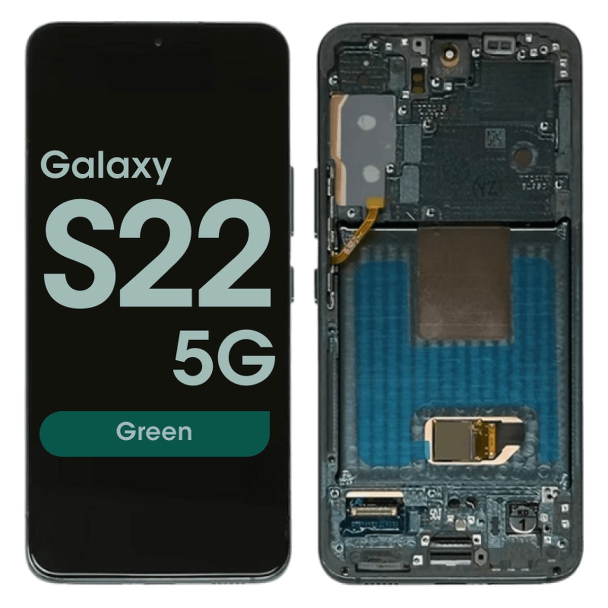 Pantalla OLED con táctil + marco Reacondicionado para Galaxy S22 5G (S901), Versión US, Green