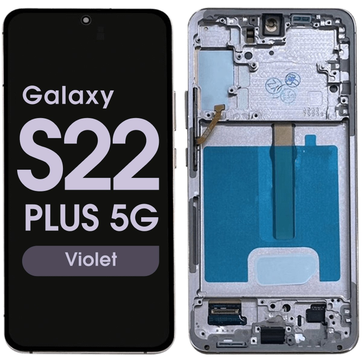 Pantalla OLED con táctil + marco Reacondicionado para Galaxy S22 Plus 5G (S906), Versión US, Violet