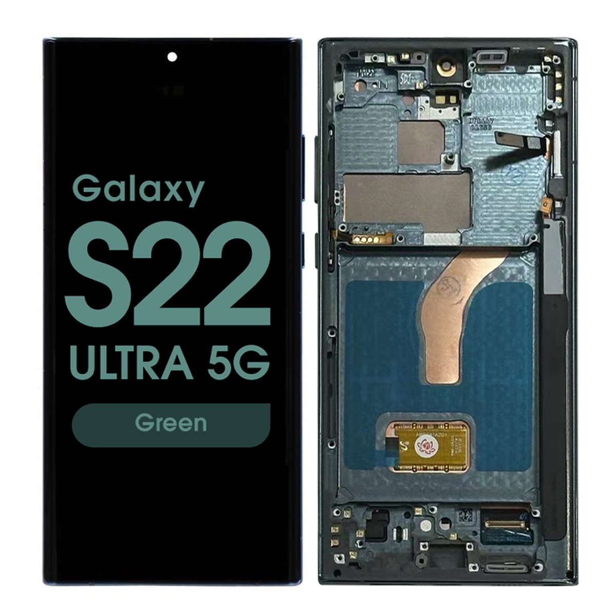 Pantalla OLED con táctil + marco Reacondicionado para Galaxy S22 Ultra 5G (S908U), Versión US, Green