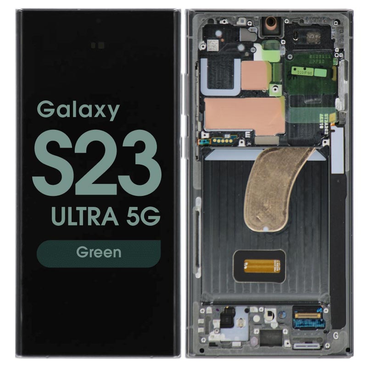 Pantalla OLED con táctil + marco Reacondicionado para Galaxy S23 Ultra 5G (S918), Versión US / Internacional, Green