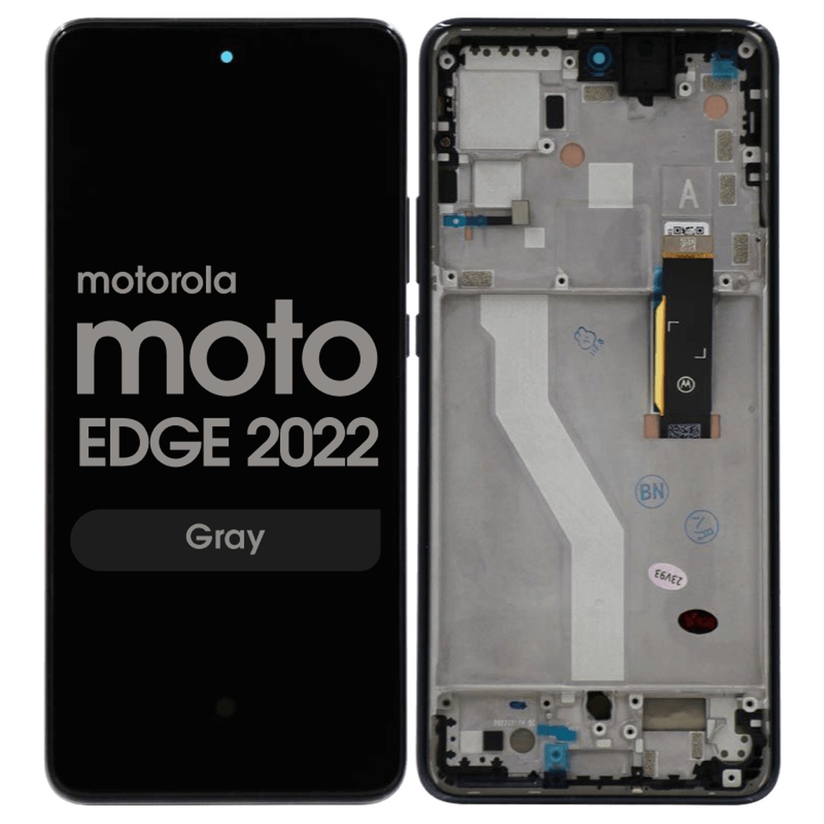 Pantalla OLED con táctil + marco Reacondicionado para Moto Edge (XT2205-1), Gray
