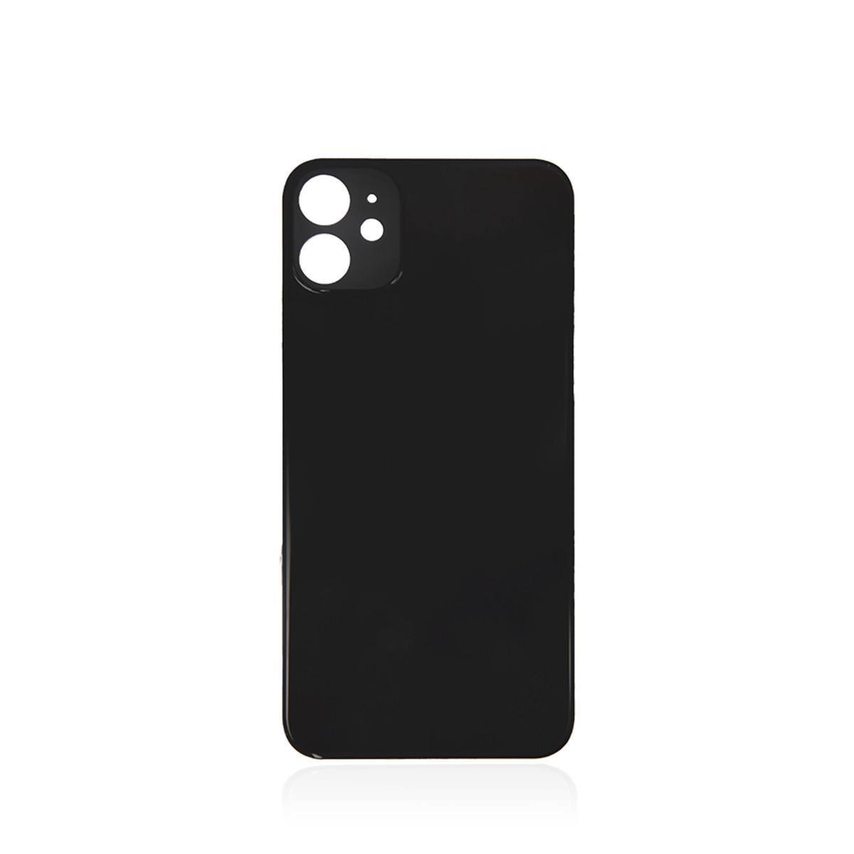 Cristal trasero con adhesivo para iPhone 11, negro (orificio grande de cámara) — imagen 2
