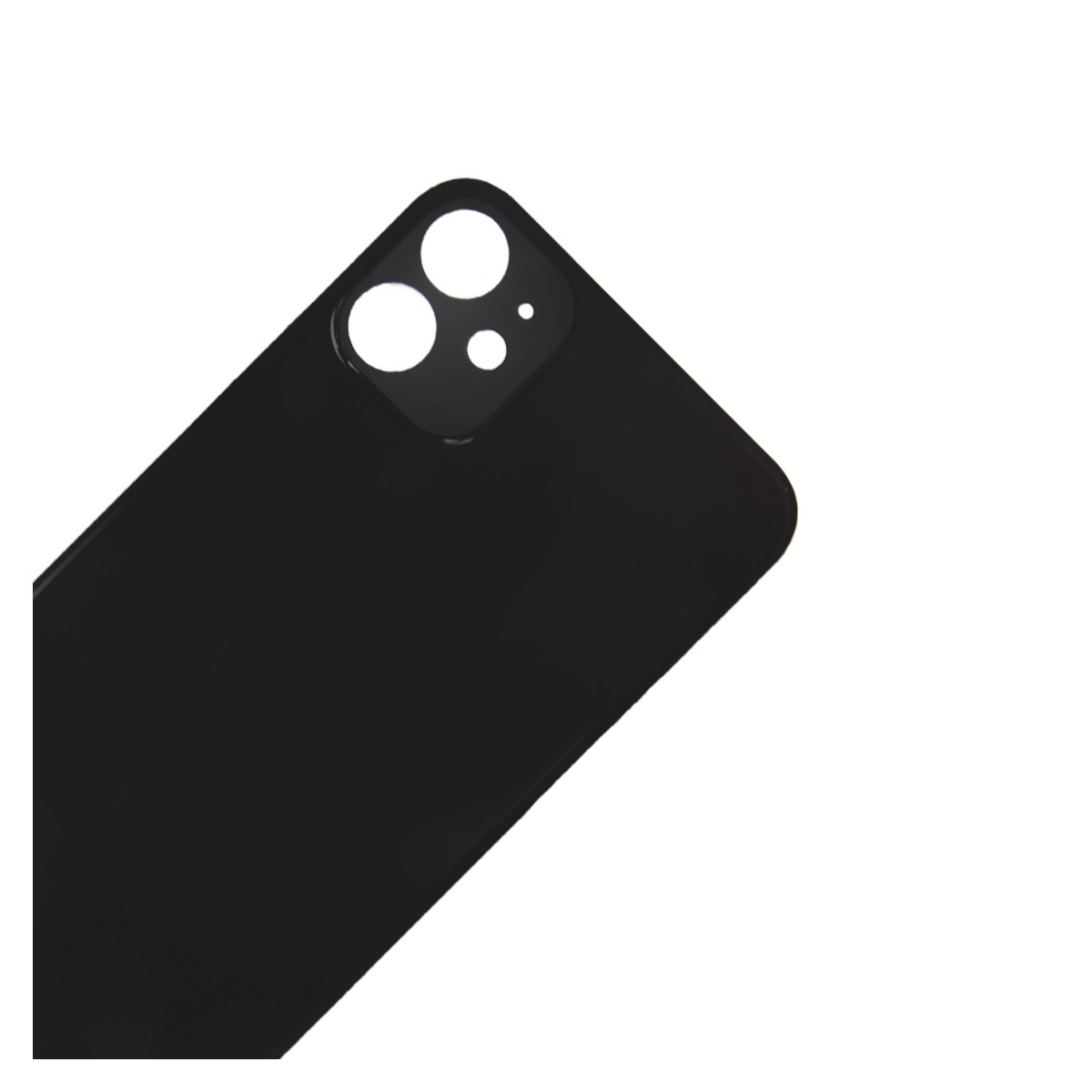 Cristal trasero con adhesivo para iPhone 11, negro (orificio grande de cámara) — imagen 4
