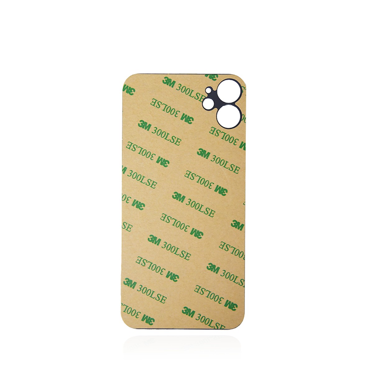 Cristal trasero con adhesivo para iPhone 11, plateado (orificio grande de cámara) — imagen 3