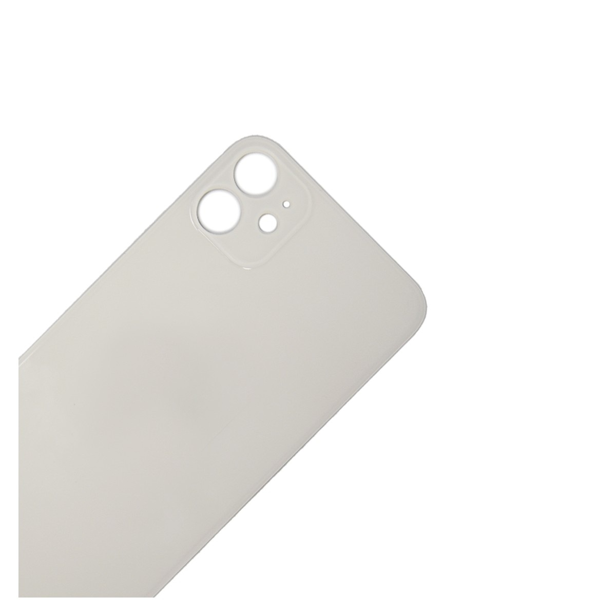 Cristal trasero con adhesivo para iPhone 11, plateado (orificio grande de cámara) — imagen 4