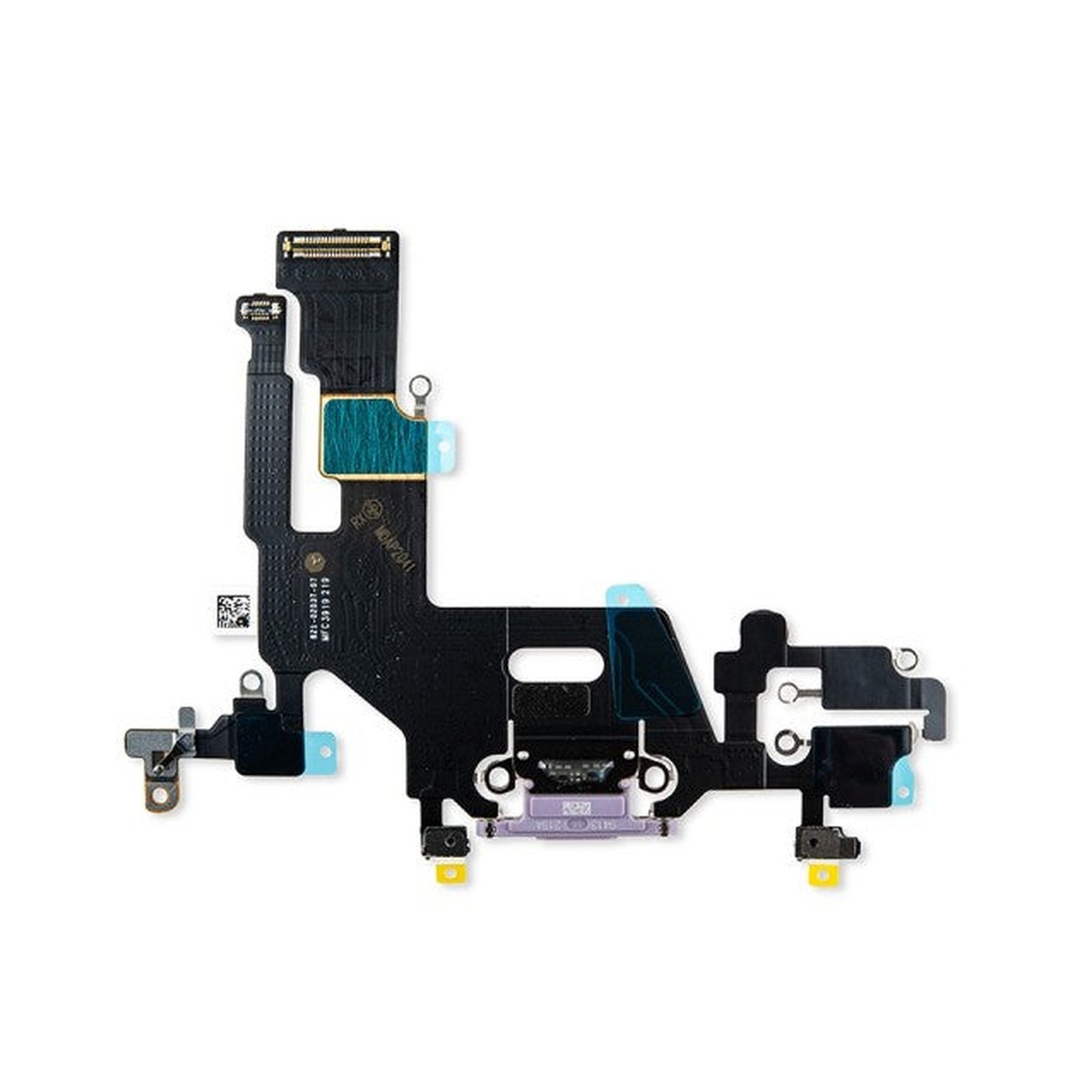 Cable flex con conector de puerto de carga para iPhone 11, morado — imagen 2