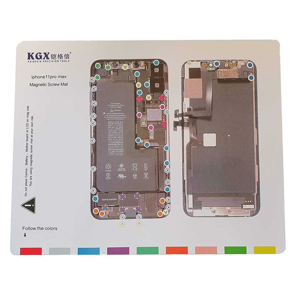 Plantilla magnética de tornillos para iPhone 11 Pro Max