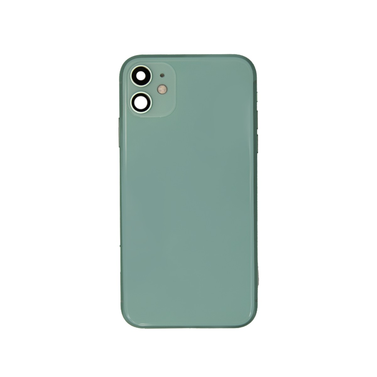 Conjunto de chasis y carcasa trasera con piezas pequeñas preinstaladas para iPhone 11, verde — imagen 2