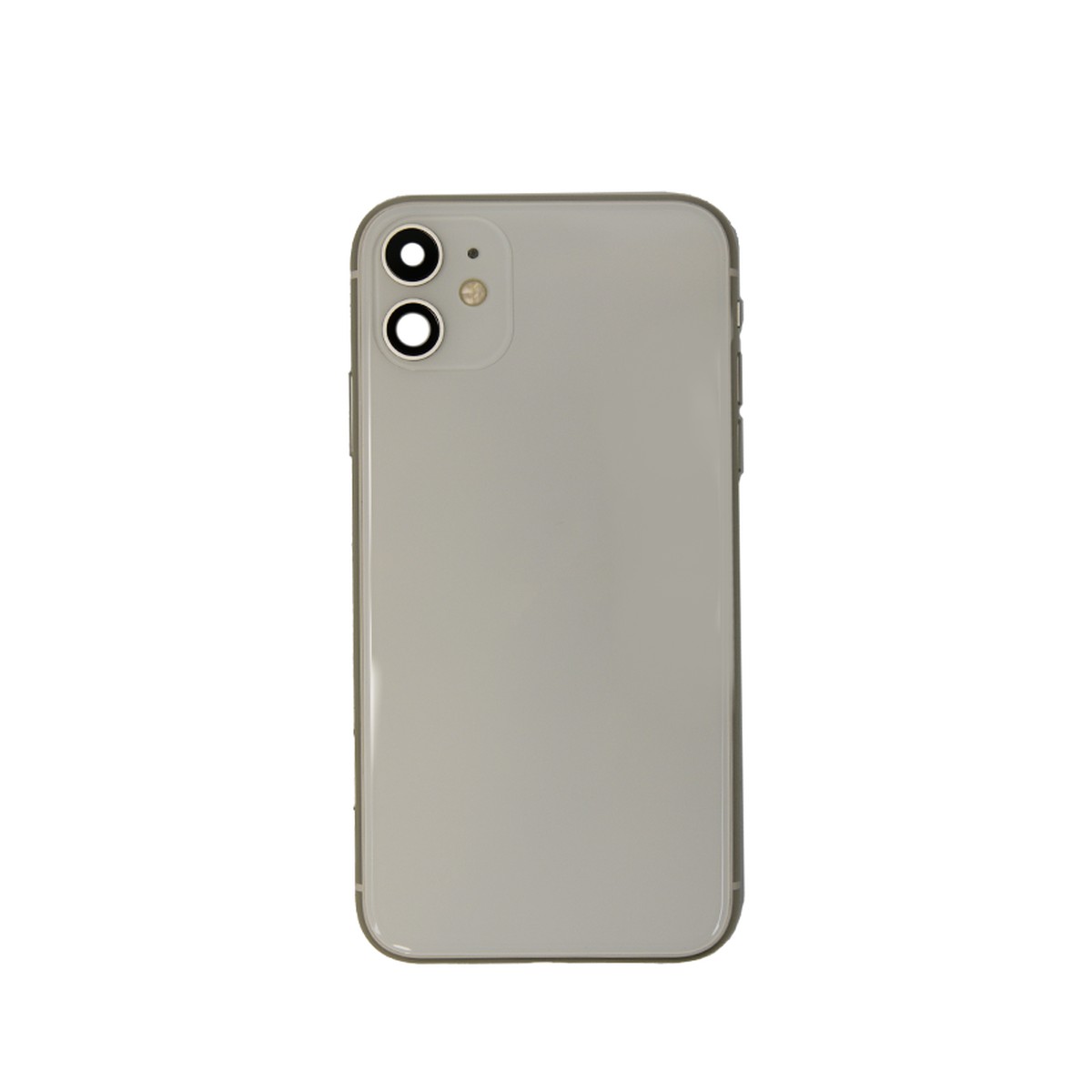 Conjunto de chasis y carcasa trasera con piezas pequeñas preinstaladas para iPhone 11, blanco — imagen 2