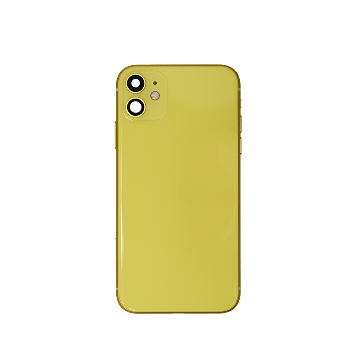 Conjunto de chasis y carcasa trasera con piezas pequeñas preinstaladas para iPhone 11, amarillo — imagen 2