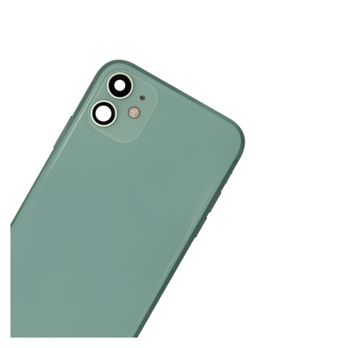 Conjunto de chasis y carcasa trasera con piezas pequeñas preinstaladas para iPhone 11, verde — imagen 4
