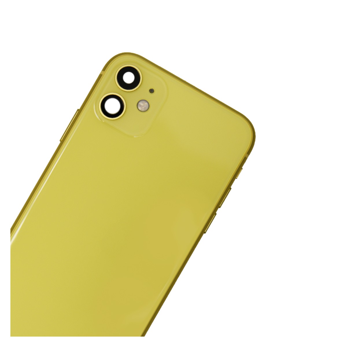 Conjunto de chasis y carcasa trasera con piezas pequeñas preinstaladas para iPhone 11, amarillo — imagen 4