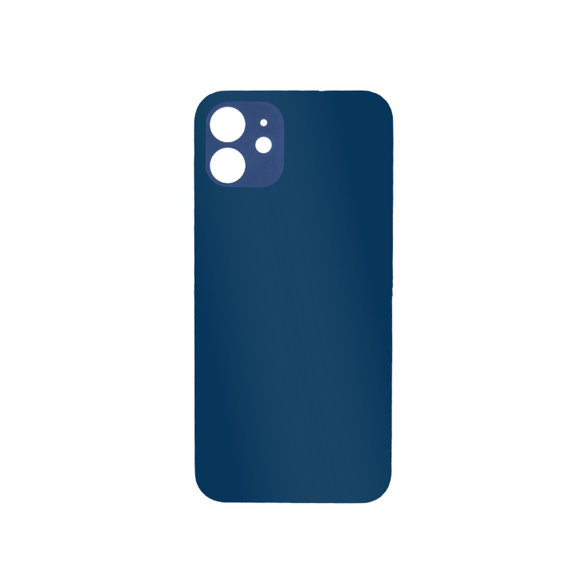Cristal trasero con adhesivo para iPhone 12, azul (orificio grande de cámara) — imagen 2