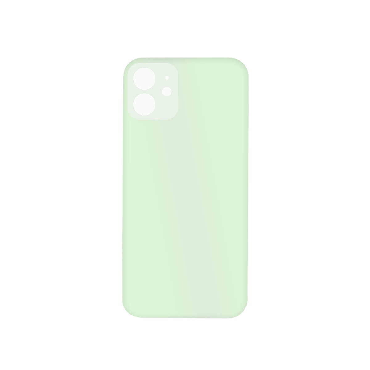 Cristal trasero con adhesivo para iPhone 12, verde (orificio grande de cámara) — imagen 2