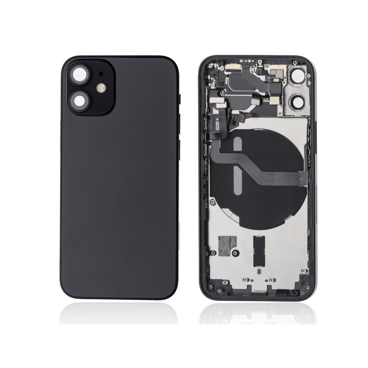Carcasa trasera para iPhone 12 Mini, negro