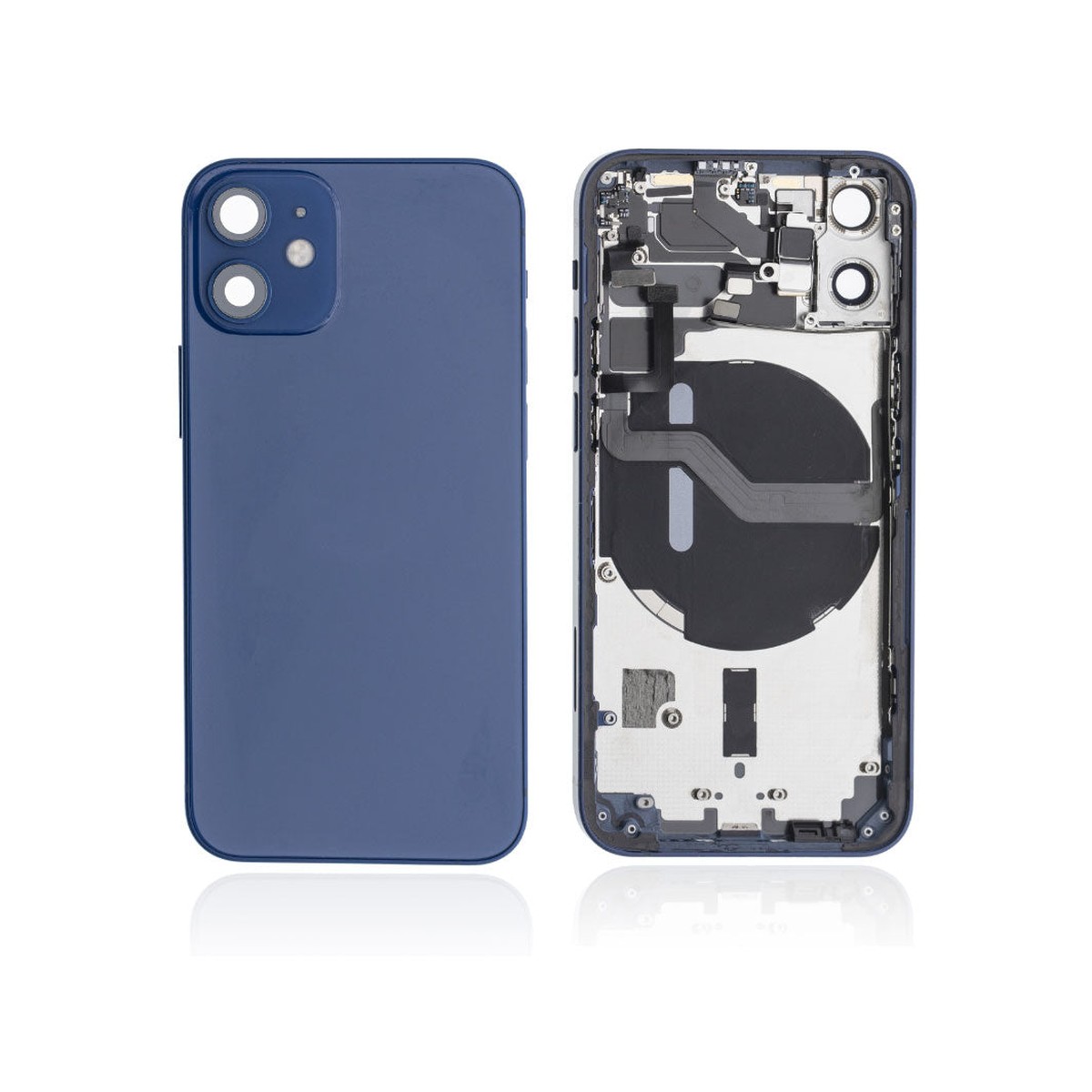 Carcasa trasera para iPhone 12 Mini, azul