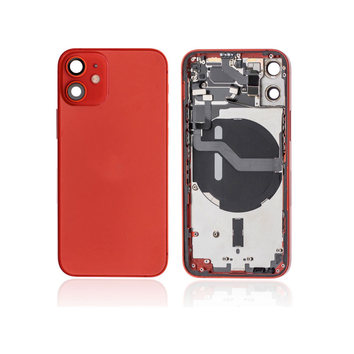Carcasa trasera para iPhone 12 Mini, rojo