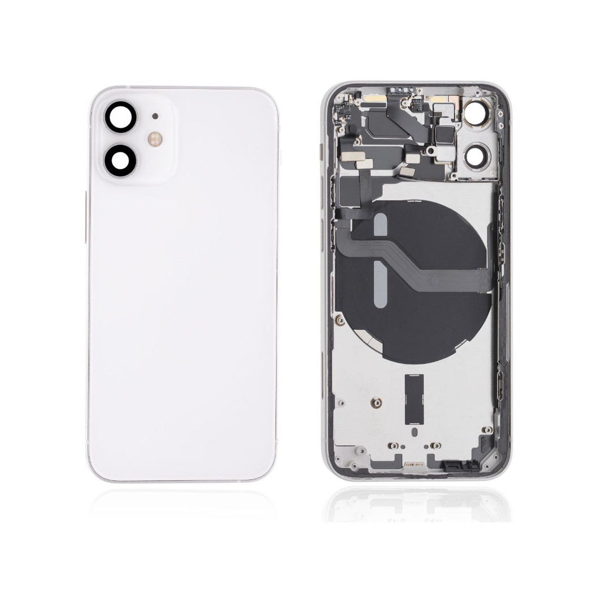 Carcasa trasera para iPhone 12 Mini, blanco