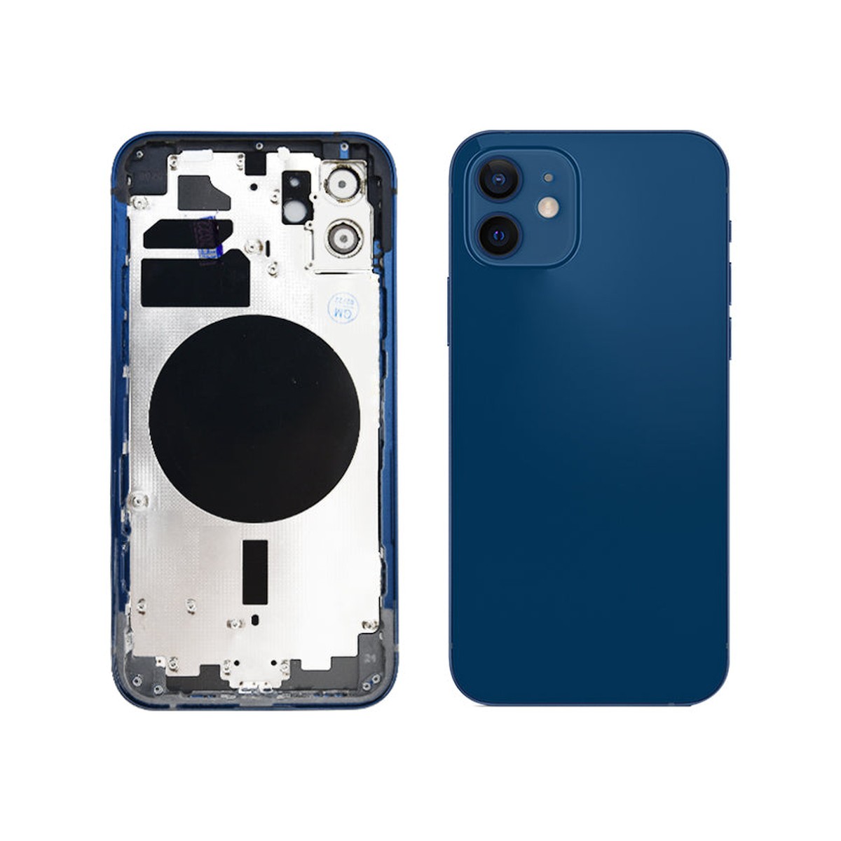 Carcasa trasera para iPhone 12, azul