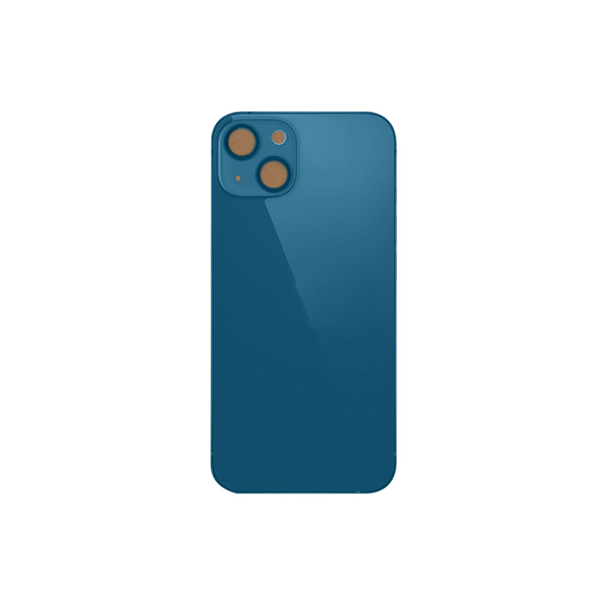 Cristal trasero con adhesivo para iPhone 13, azul (orificio grande de cámara) — imagen 2