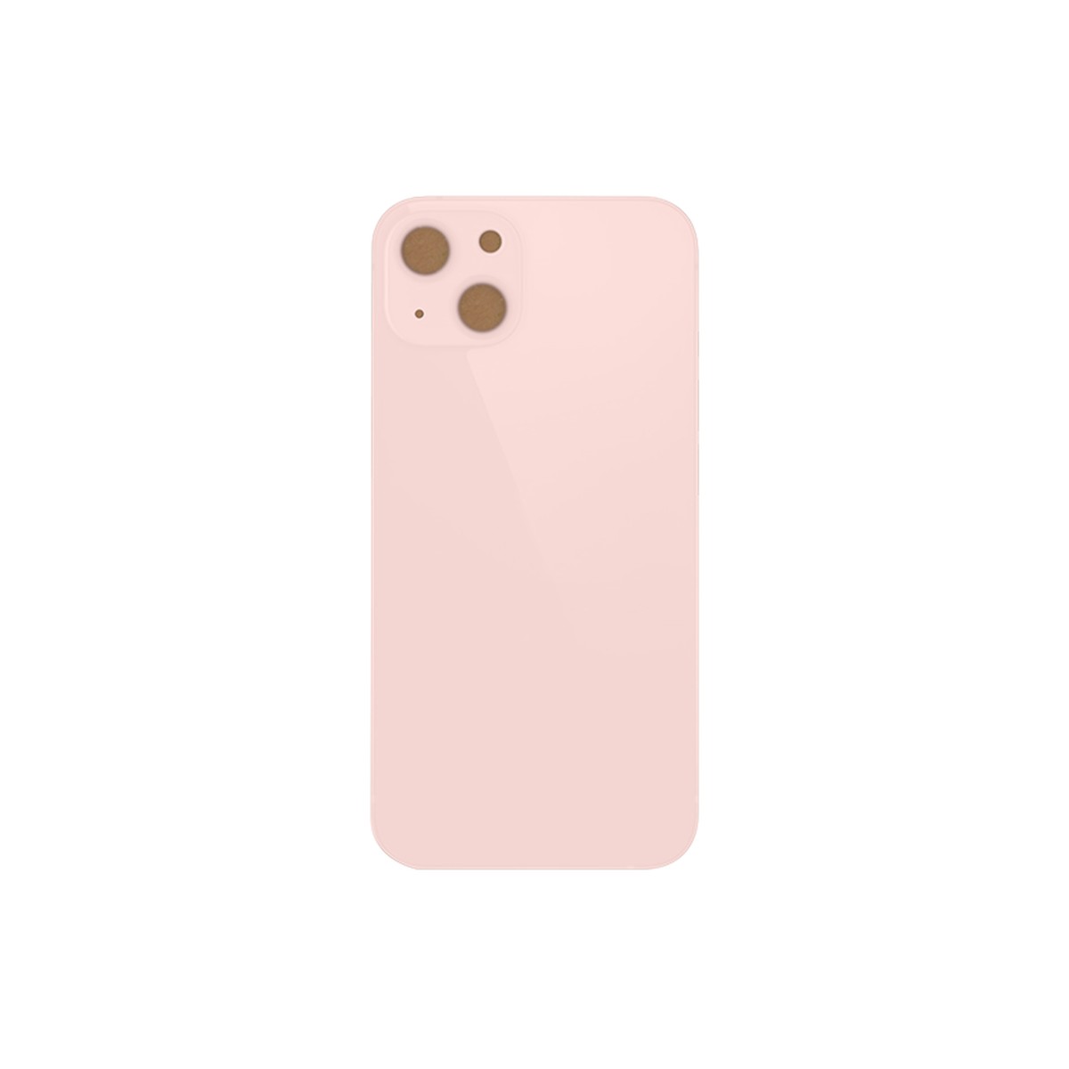 Cristal trasero con adhesivo para iPhone 13, rosa (orificio grande de cámara) — imagen 2