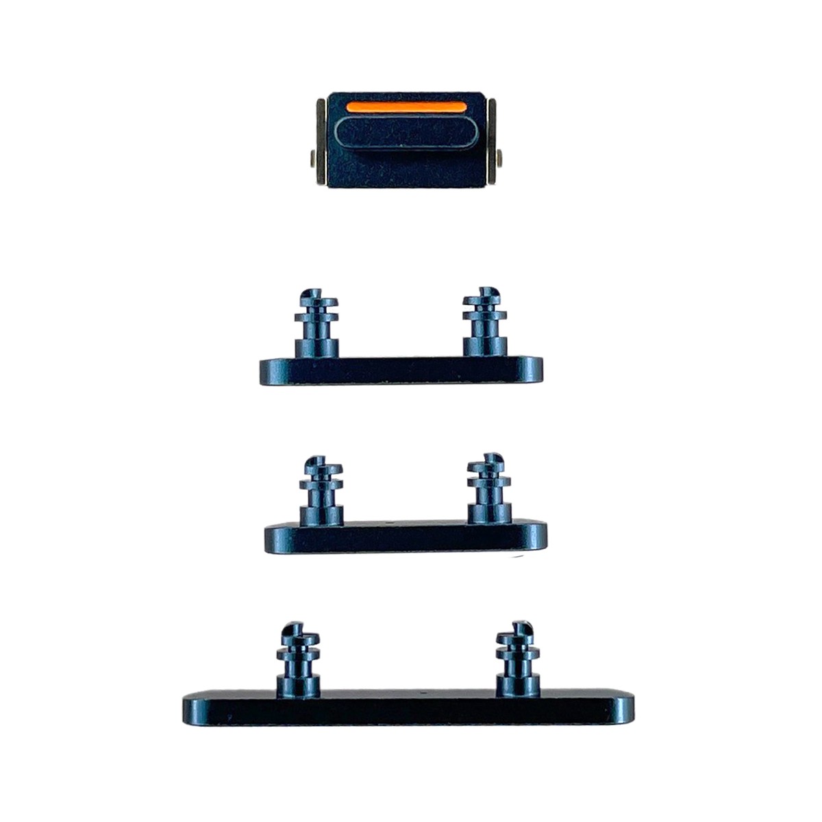 Juego de botones rígidos para iPhone 13, azul (volumen, encendido, silencio)