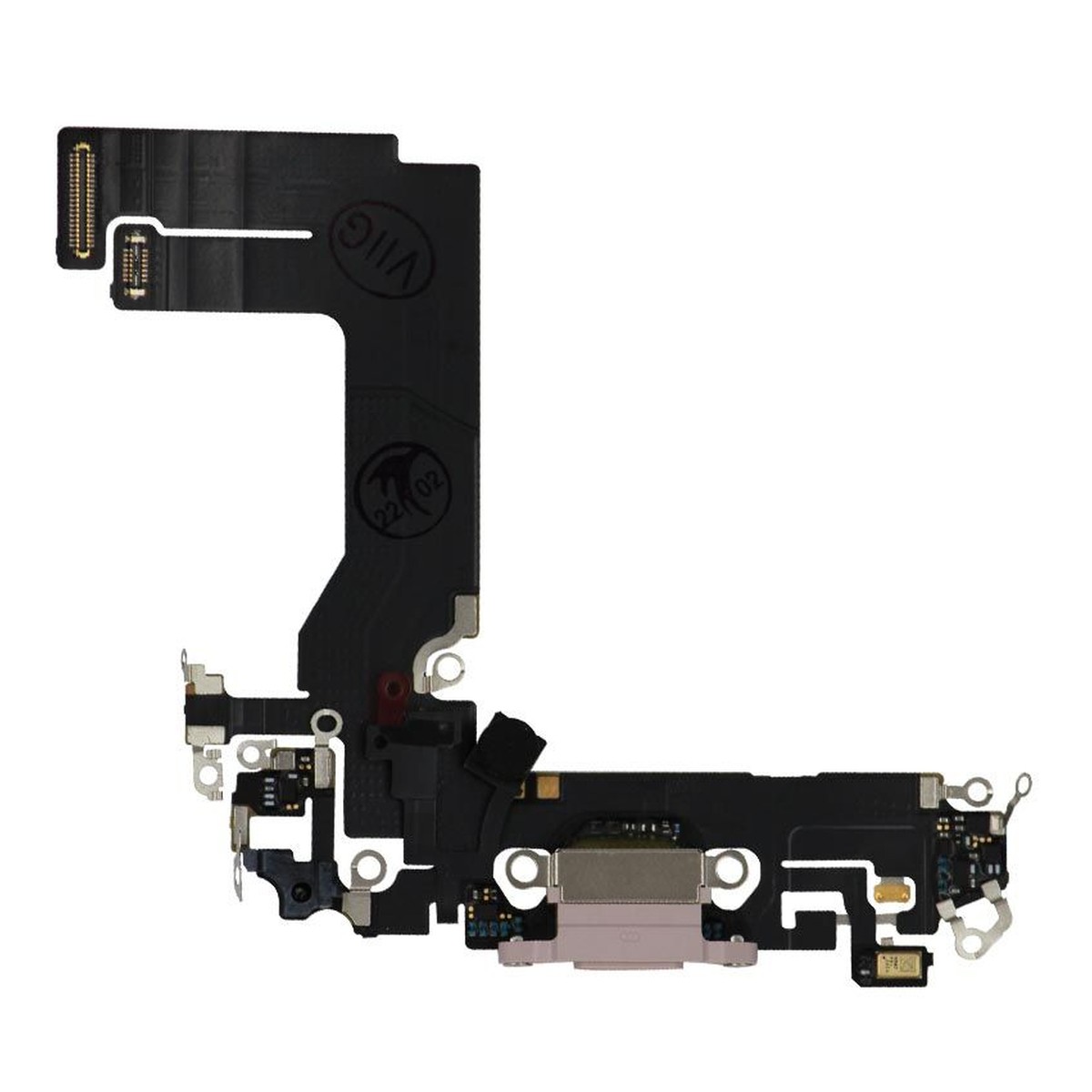 Cable flex con conector de puerto de carga para iPhone 13 Mini, rosa