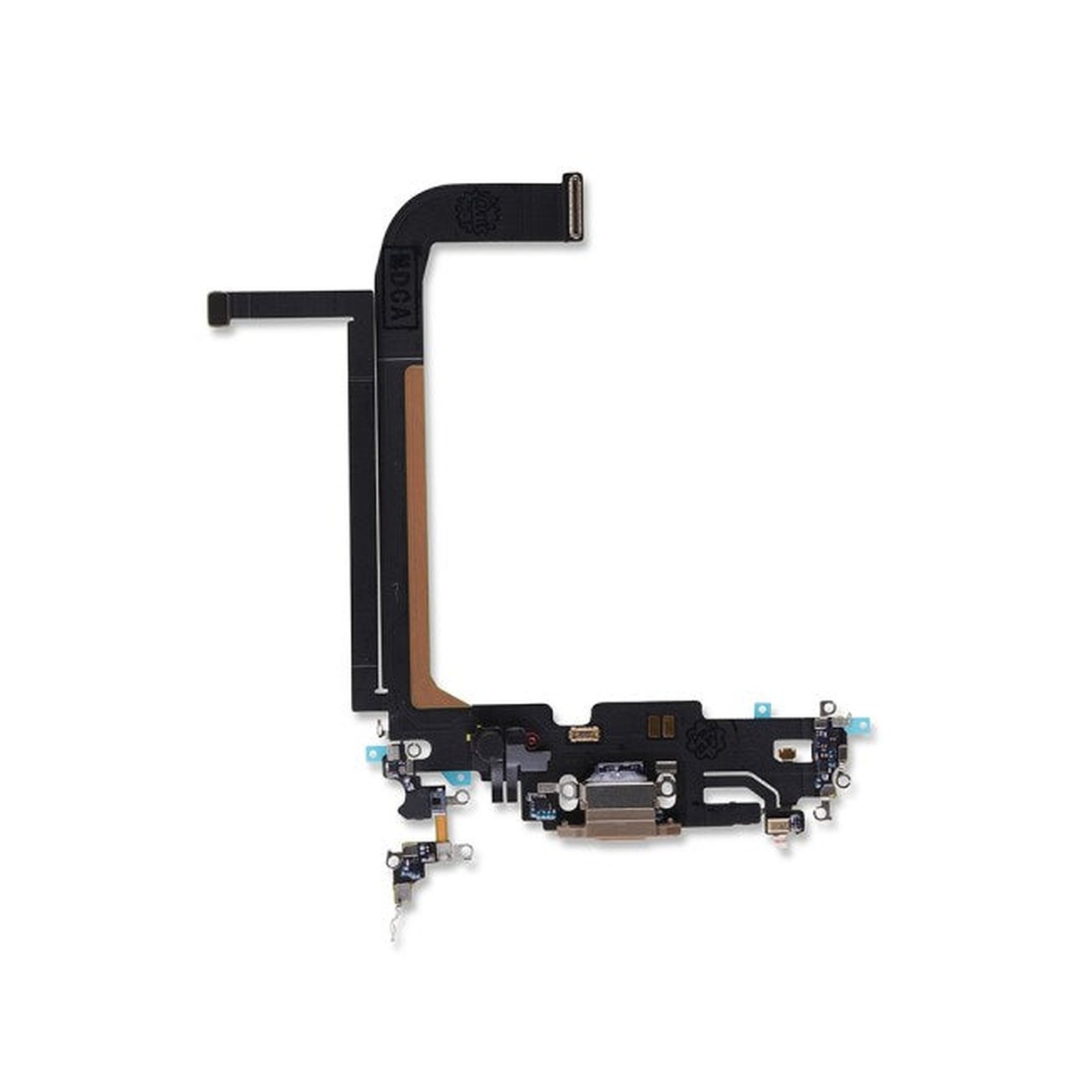 Cable flex con conector de puerto de carga para iPhone 13 Pro Max, dorado