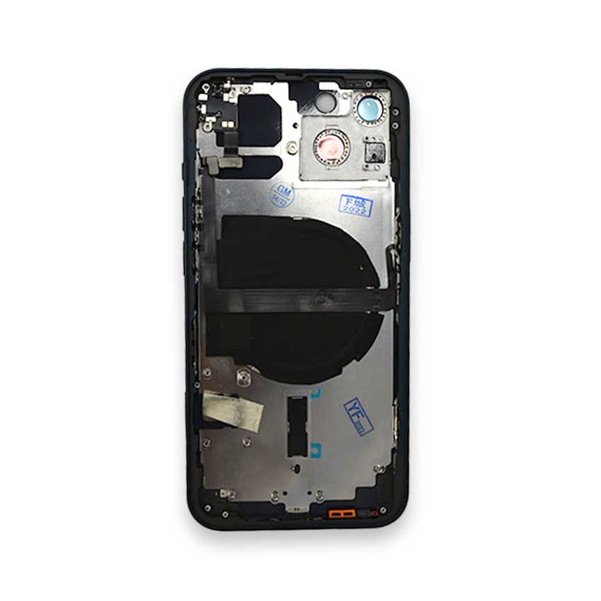 Carcasa trasera con piezas pequeñas preinstaladas para iPhone 13, medianoche — imagen 2