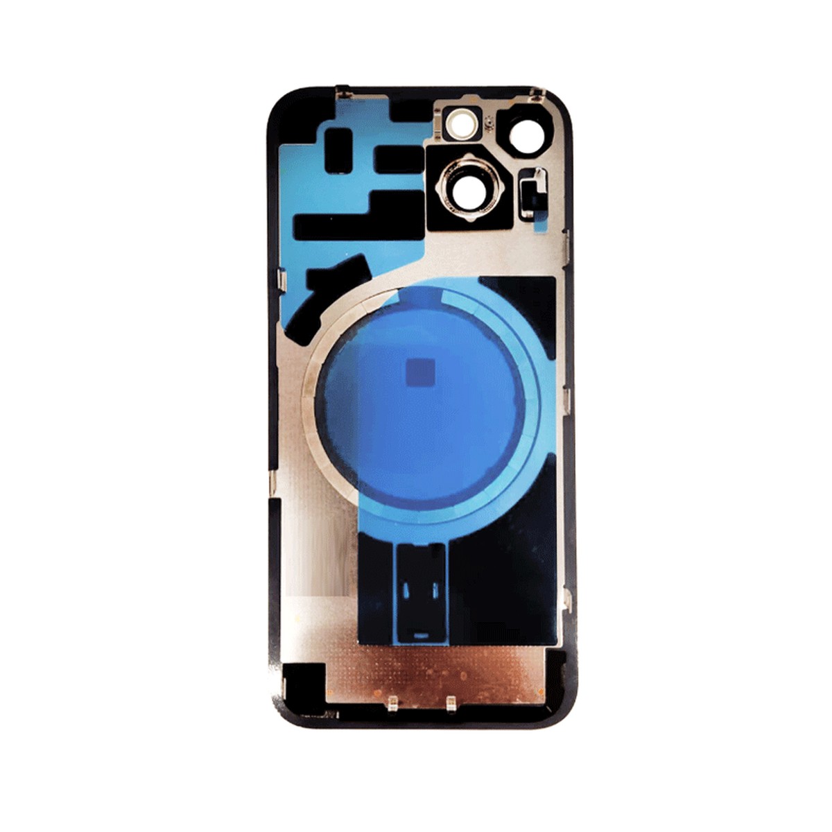 Cristal trasero con imán MagSafe / lente de cámara / bisel de cámara / placa metálica para iPhone 14 Plus, azul — imagen 3