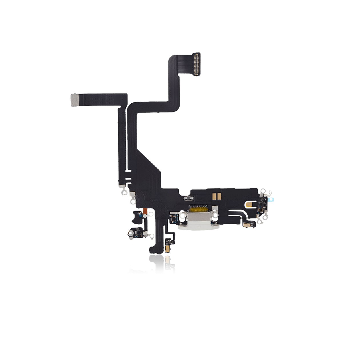 Cable flex con conector de puerto de carga para iPhone 14 Pro, plateado