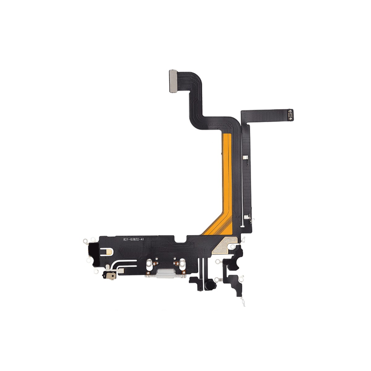 Cable flex con conector de puerto de carga para iPhone 14 Pro Max, plateado — imagen 2