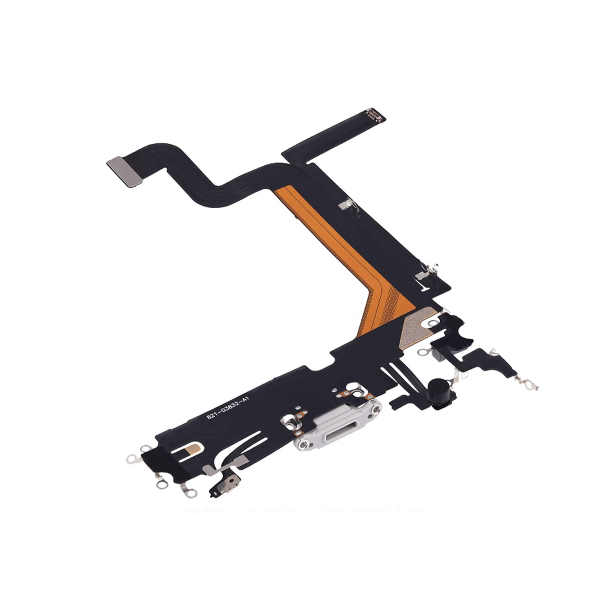 Cable flex con conector de puerto de carga para iPhone 14 Pro Max, plateado — imagen 3
