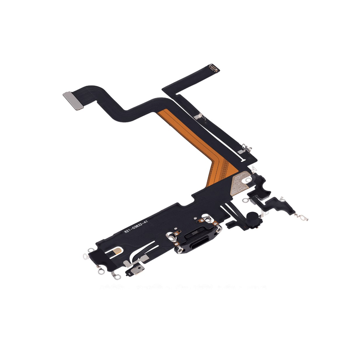 Cable flex con conector de puerto de carga para iPhone 14 Pro Max, negro espacial — imagen 3
