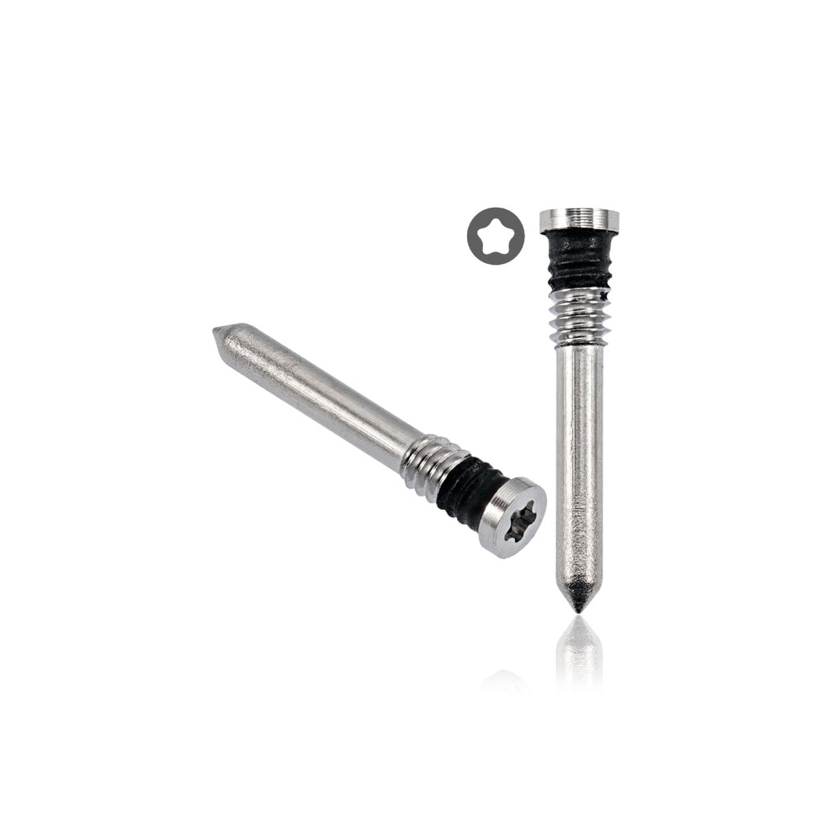 Tornillos inferiores para iPhone 15 / 15 Plus / 15 Pro / 15 Pro Max, titanio blanco