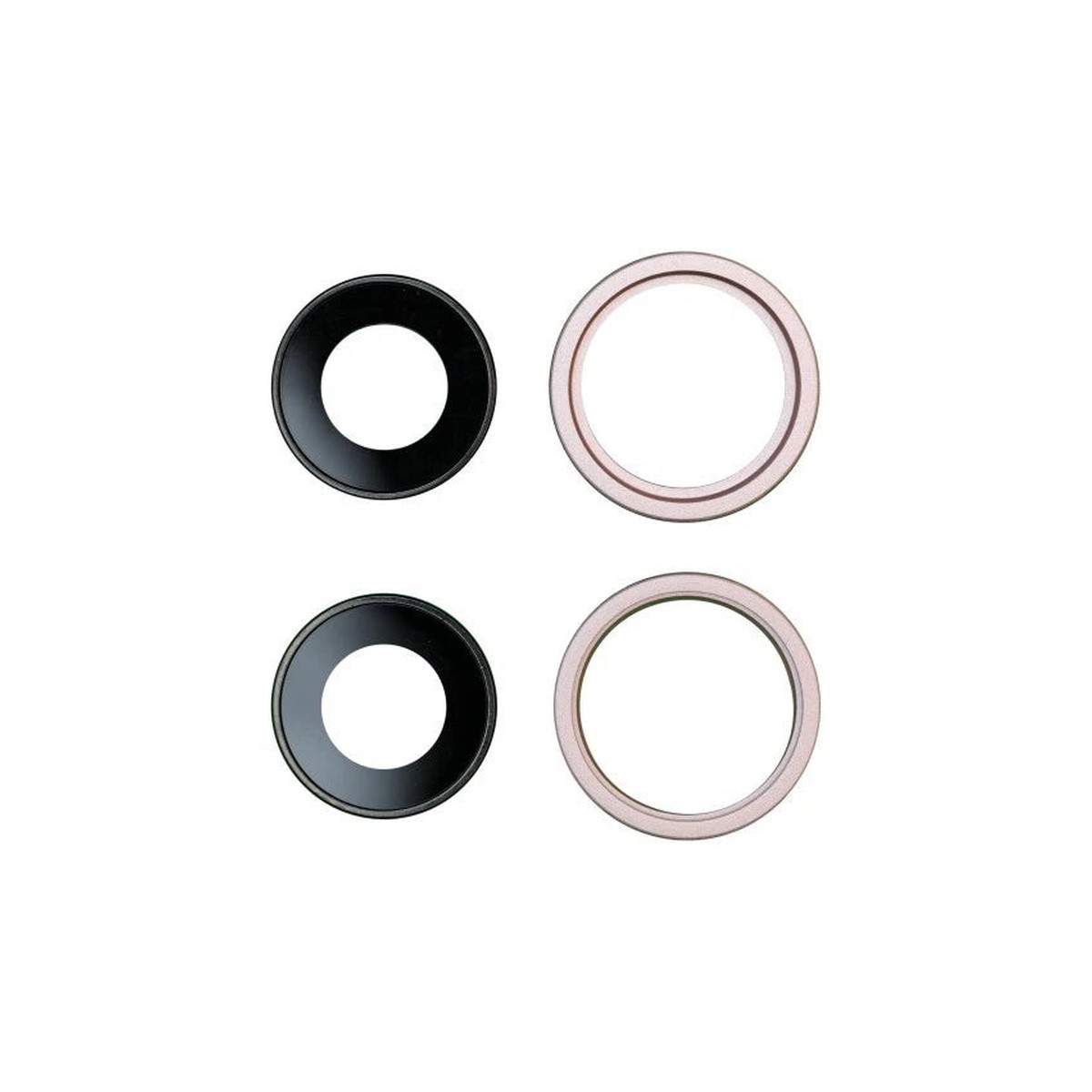 Lente de cámara trasera con soporte y bisel para iPhone 15 / 15 Plus, morado