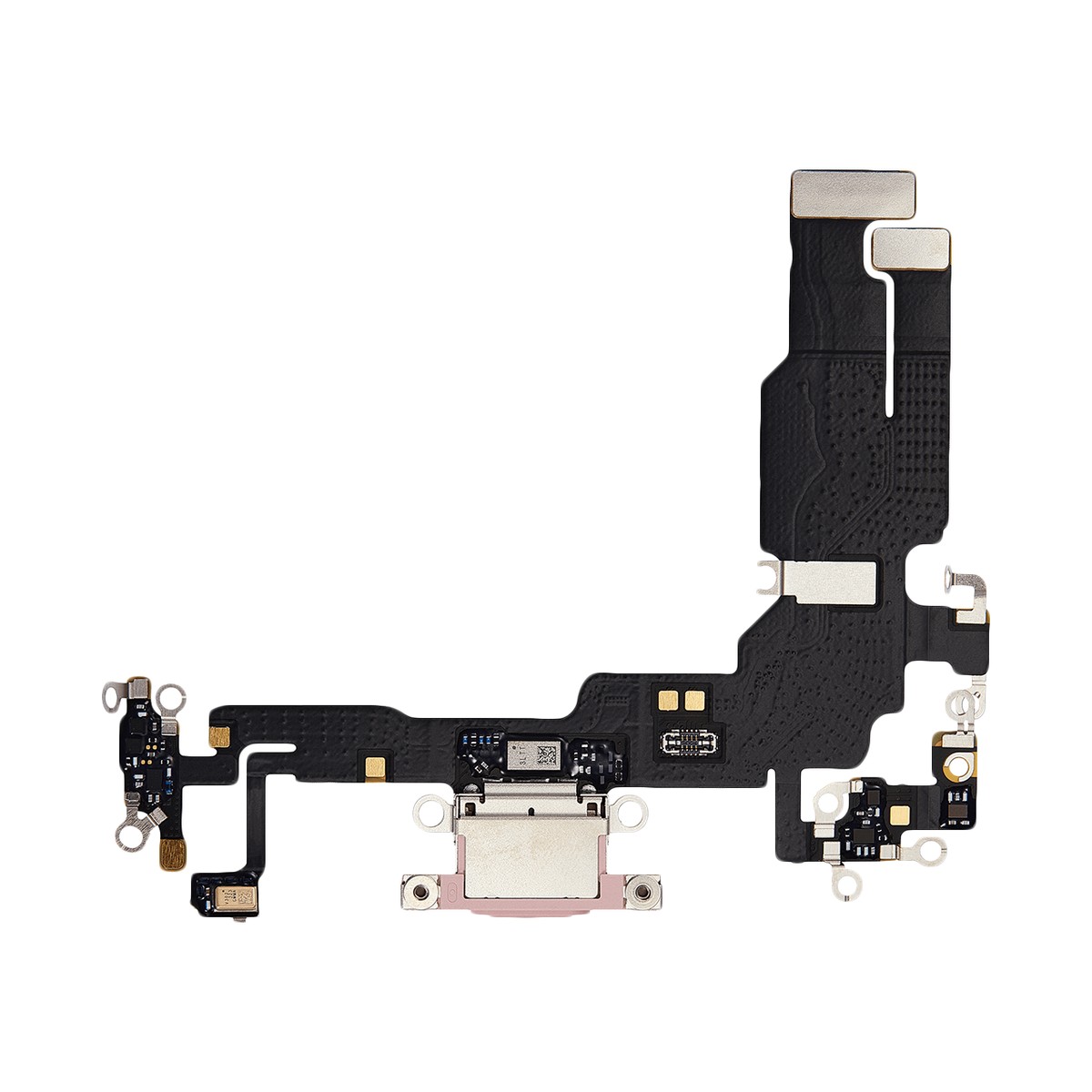 Cable flex con conector de puerto de carga para iPhone 15, rosa