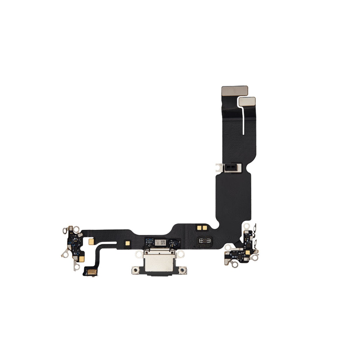 Cable flex con conector de puerto de carga para iPhone 15 Plus, negro