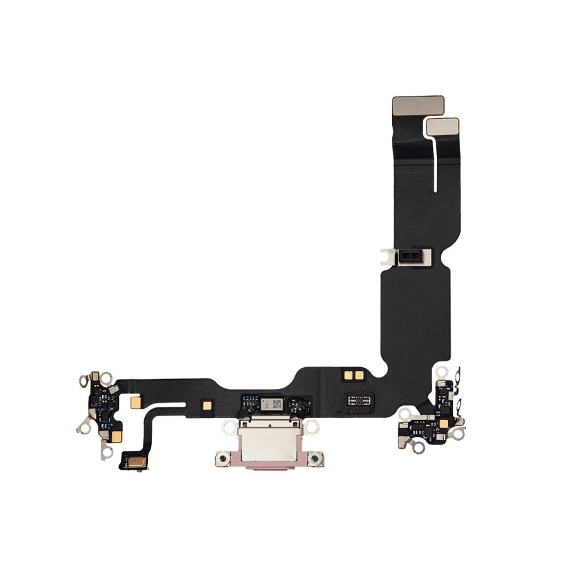 Cable flex con conector de puerto de carga para iPhone 15 Plus, rosa