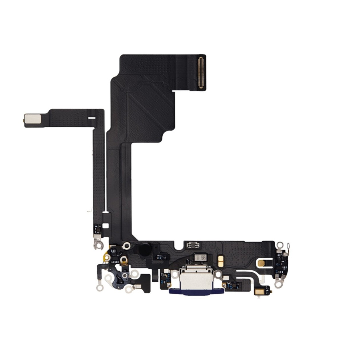 Cable flex con conector de puerto de carga para iPhone 15 Pro, titanio azul