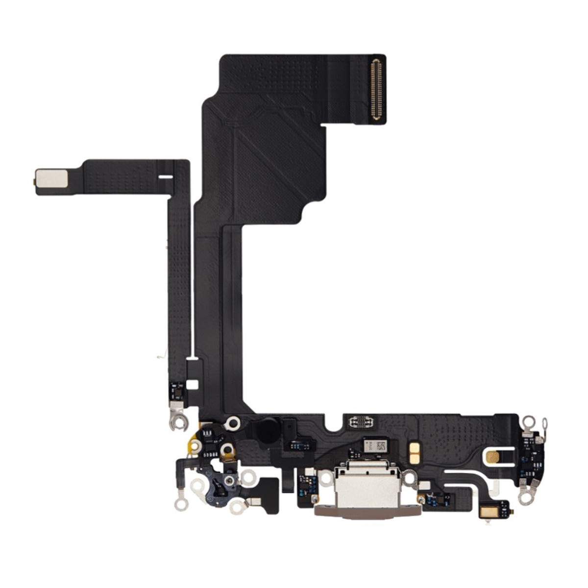 Cable flex con conector de puerto de carga para iPhone 15 Pro, titanio natural