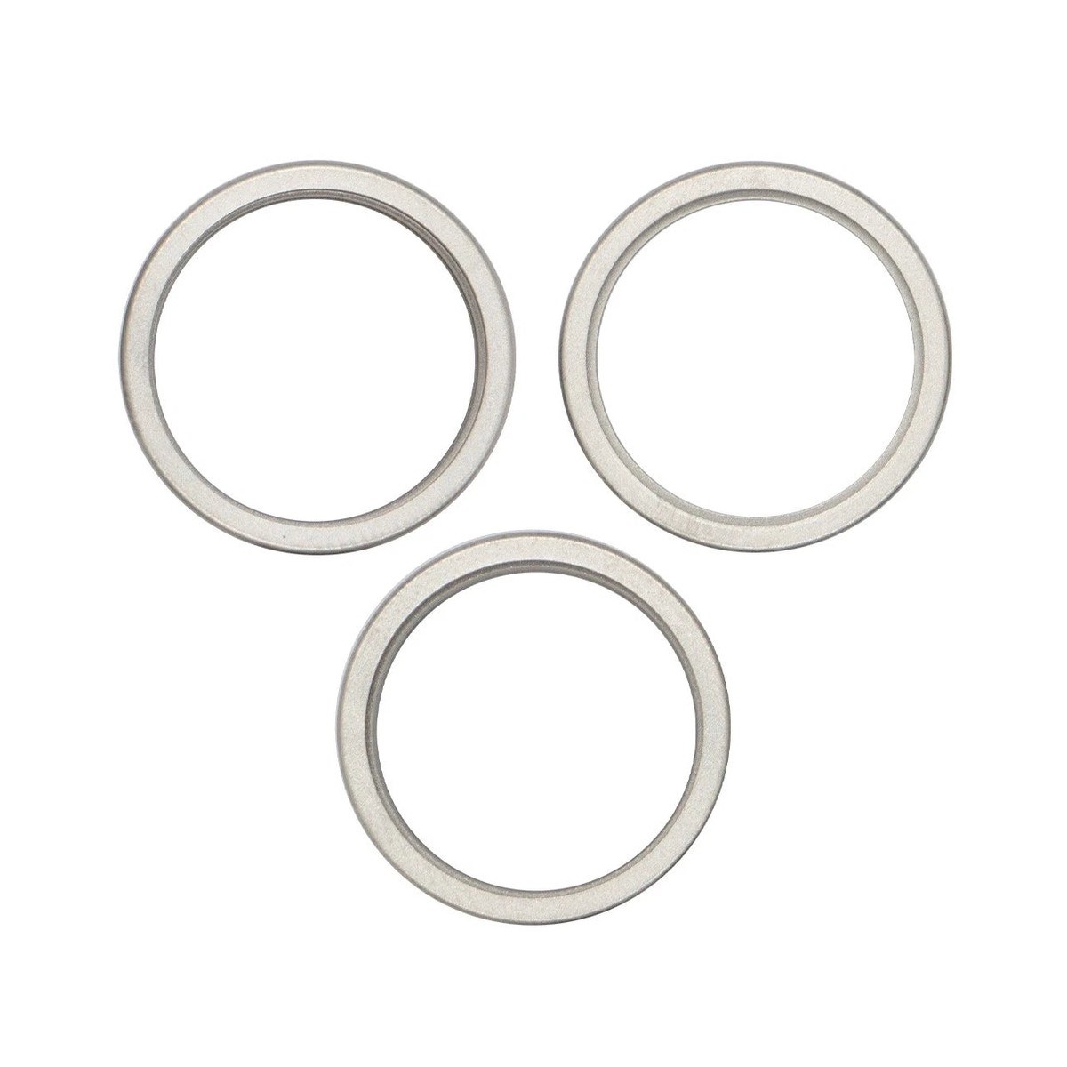 Lente de cámara trasera con soporte y bisel para iPhone 15 Pro, plateado — imagen 2